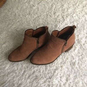 Leather booties